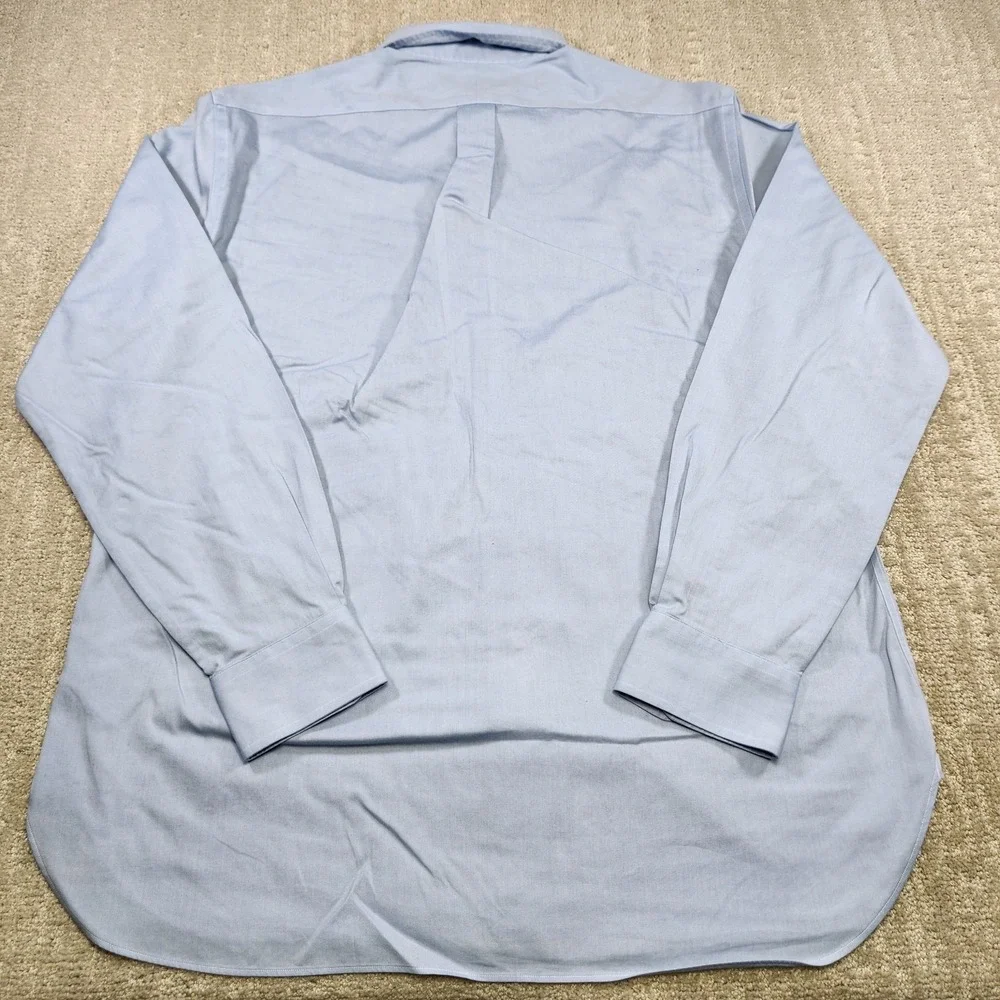 Polo Ralph Lauren Shirt Men 16.5 Oxford Cloth Button Down Blue Cotton Wealth